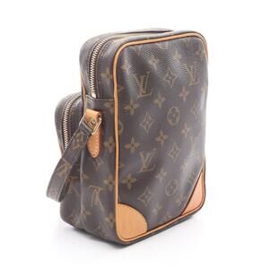 Louis Vuitton Monogram Bag Brown Amazon Canvas Leather Shoulder